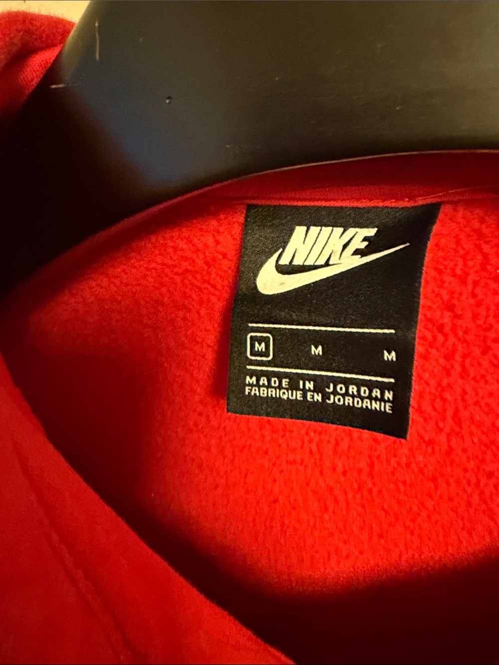 Nike Men’s Red Zip-Up Hooded Jacket - Picture 2 of 3